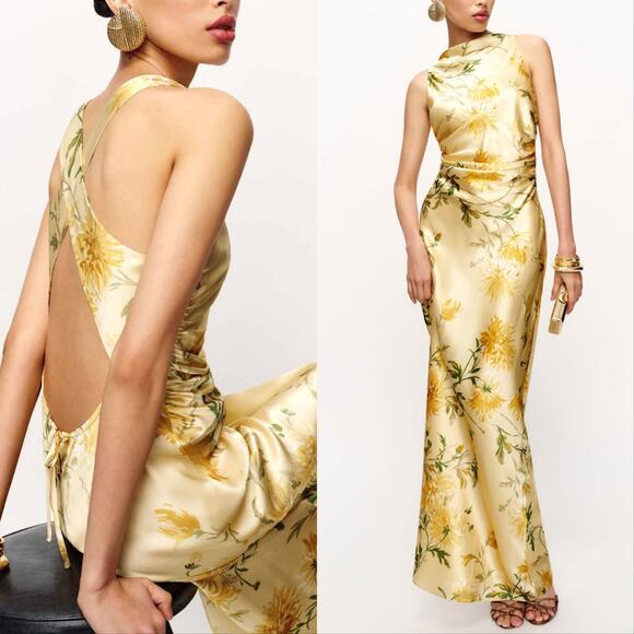 New Reformation Anaiis Silk Dress - Picture 1 of 6